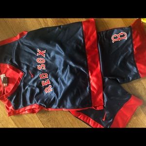 Red Sox shirt and shorts